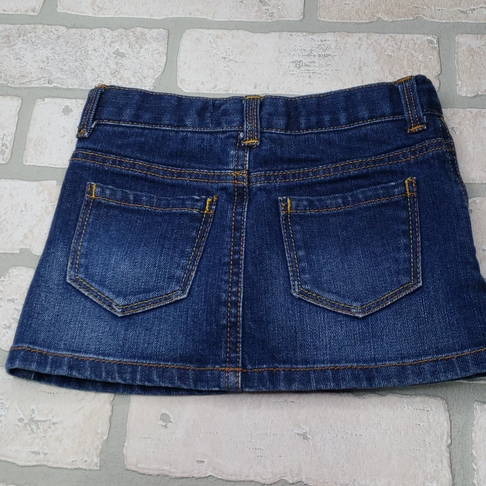 Toddler girls OshKosh B'gosh denim adjustable  waist scort skirt size 2T